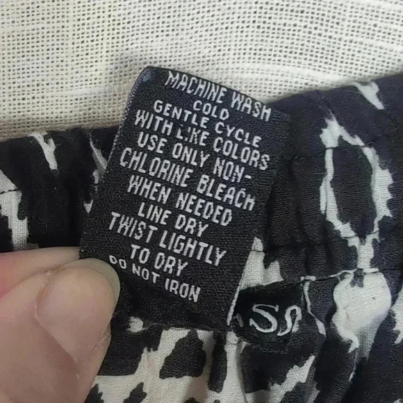 Vintage 90s Artistic Ikat Print Midi Flowy Gauze Boho Hippie Skirt Just Class - Picture 4 of 5